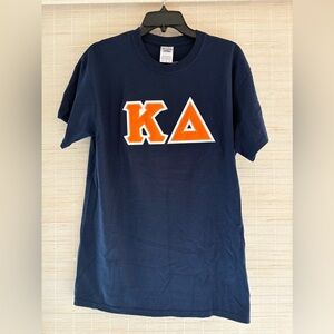 Kappa Delta Sorority Tackle Twill Blue Navy T Shirt Medium NWT